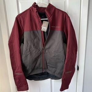 Pearl Izumi Men's Burgundy and Charcoal Performance Jacket